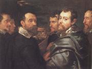 Peter Paul Rubens, Peter Paul and Pbilip Rubeens with their Friends or Mantuan Friendsship Portrait (mk01)
